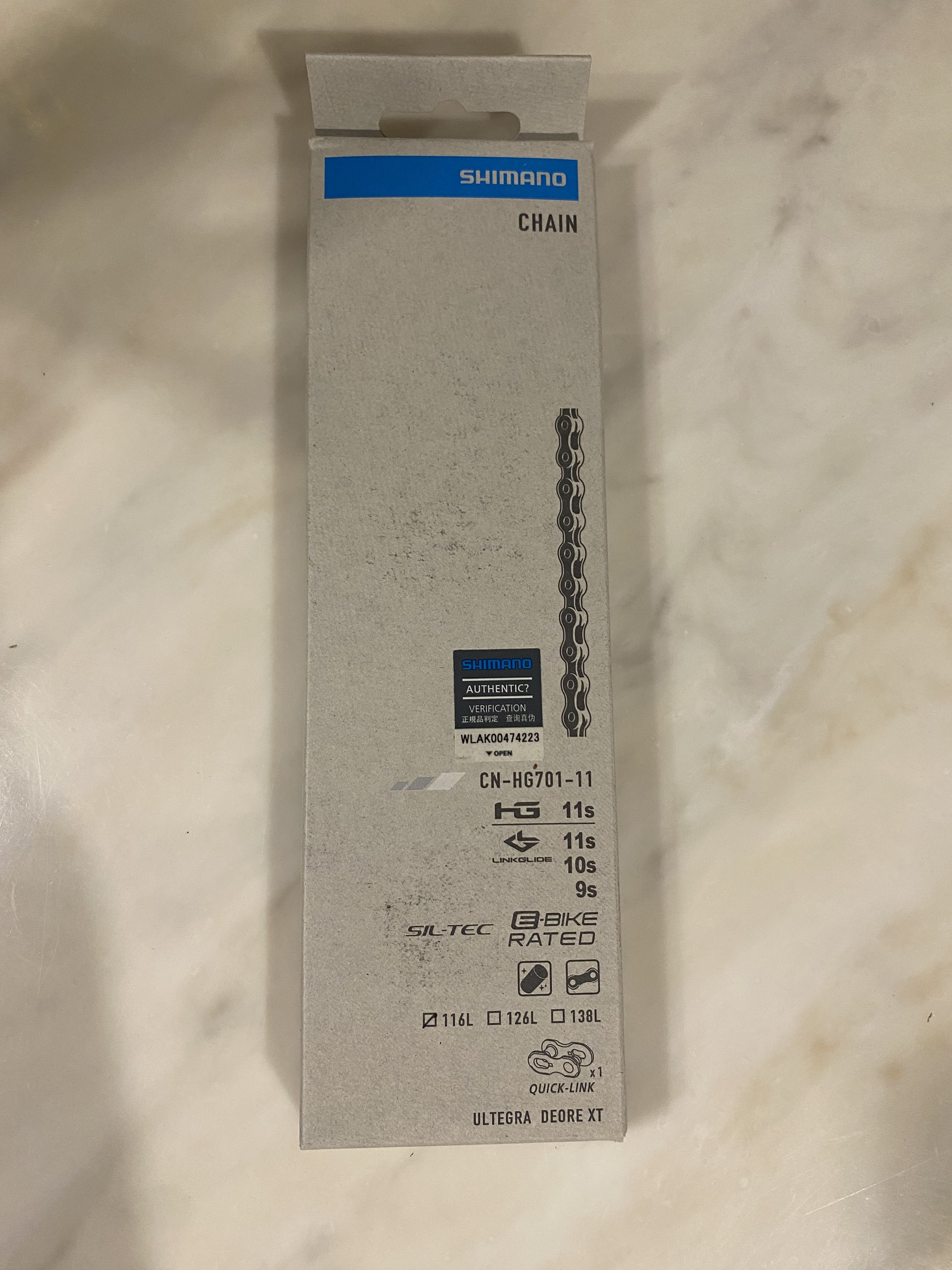 Цепь Shimano CN-HG701-11