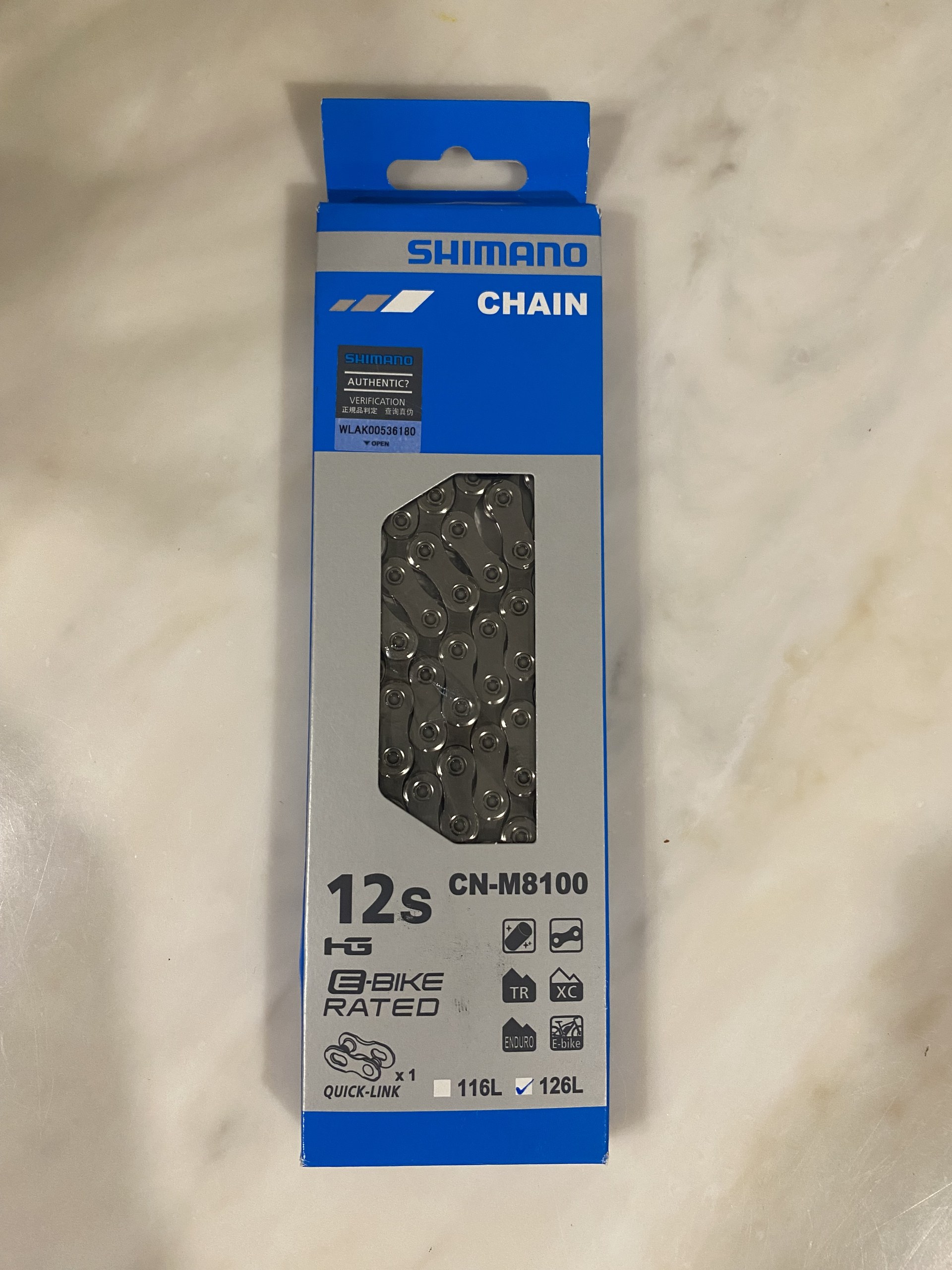 Цепь Shimano Shimano CN-M8100 на 12 скоростей