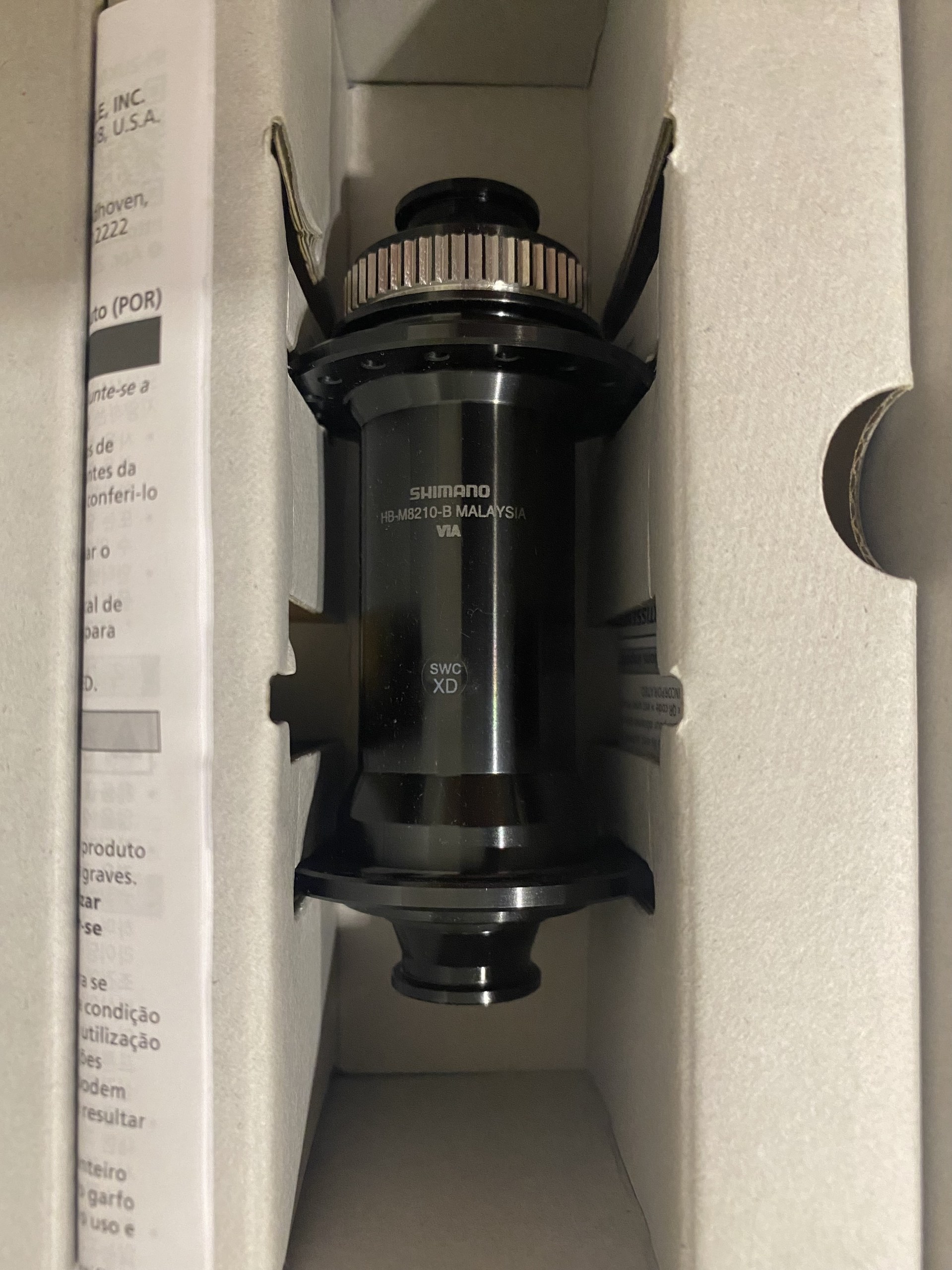 Передняя втулка Shimano Deore XT HB-M8210-B, Boost 15×110, 32H